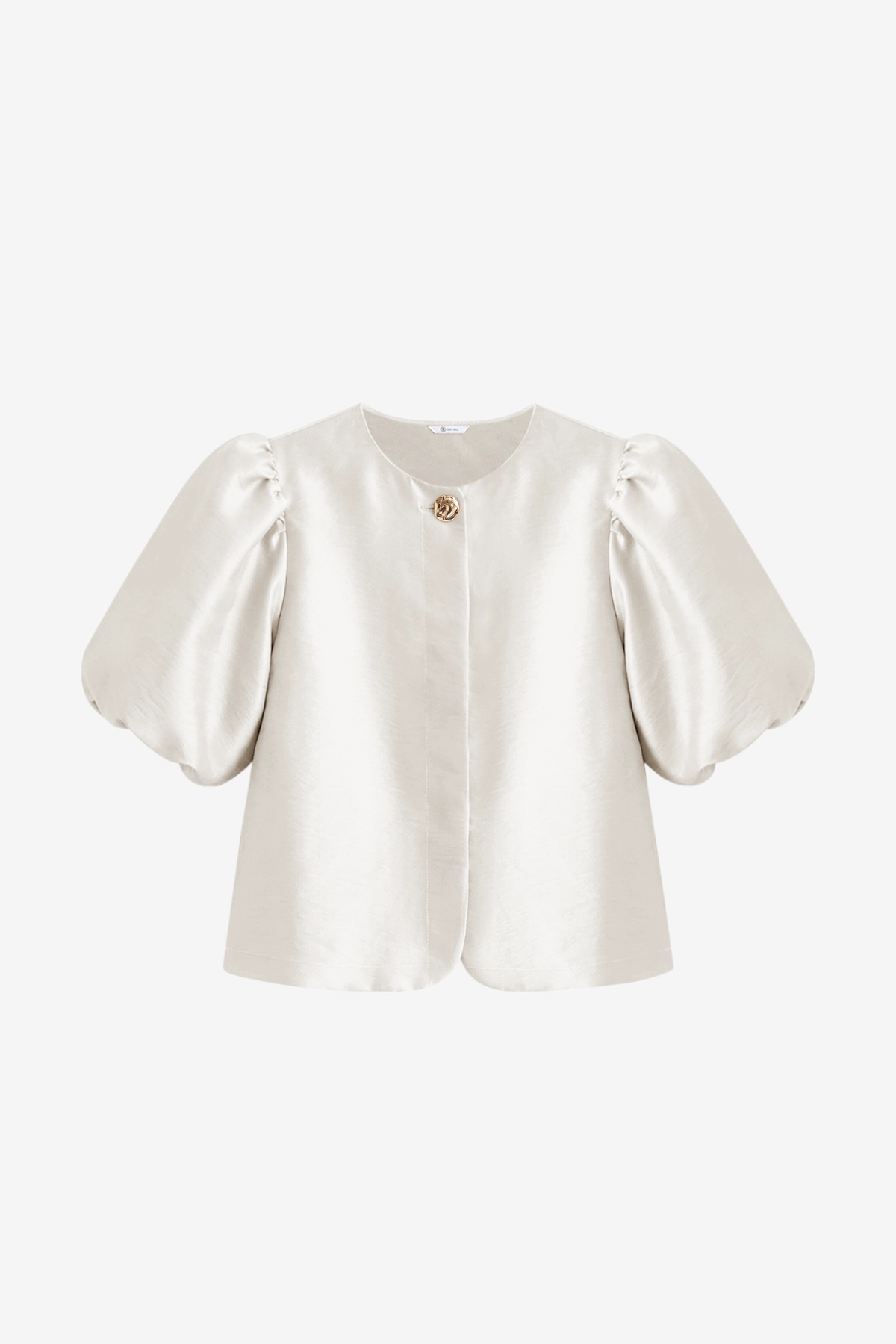 Womens Beige Silk Satin Button Down Shirts | CicyBell