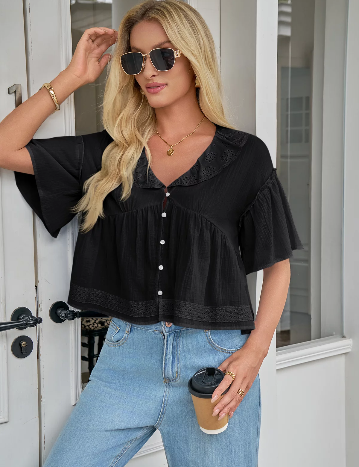 CicyBell-Womens-Black-BabydollTops-J7K238_3.webp