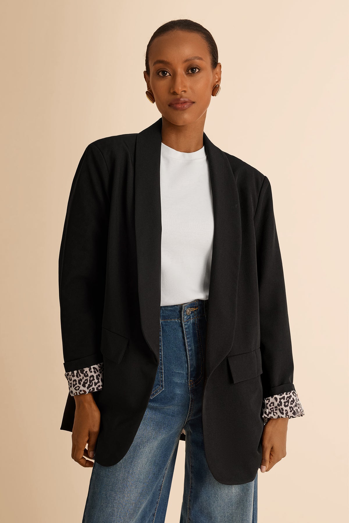 Womens Black Business Casual Blazer