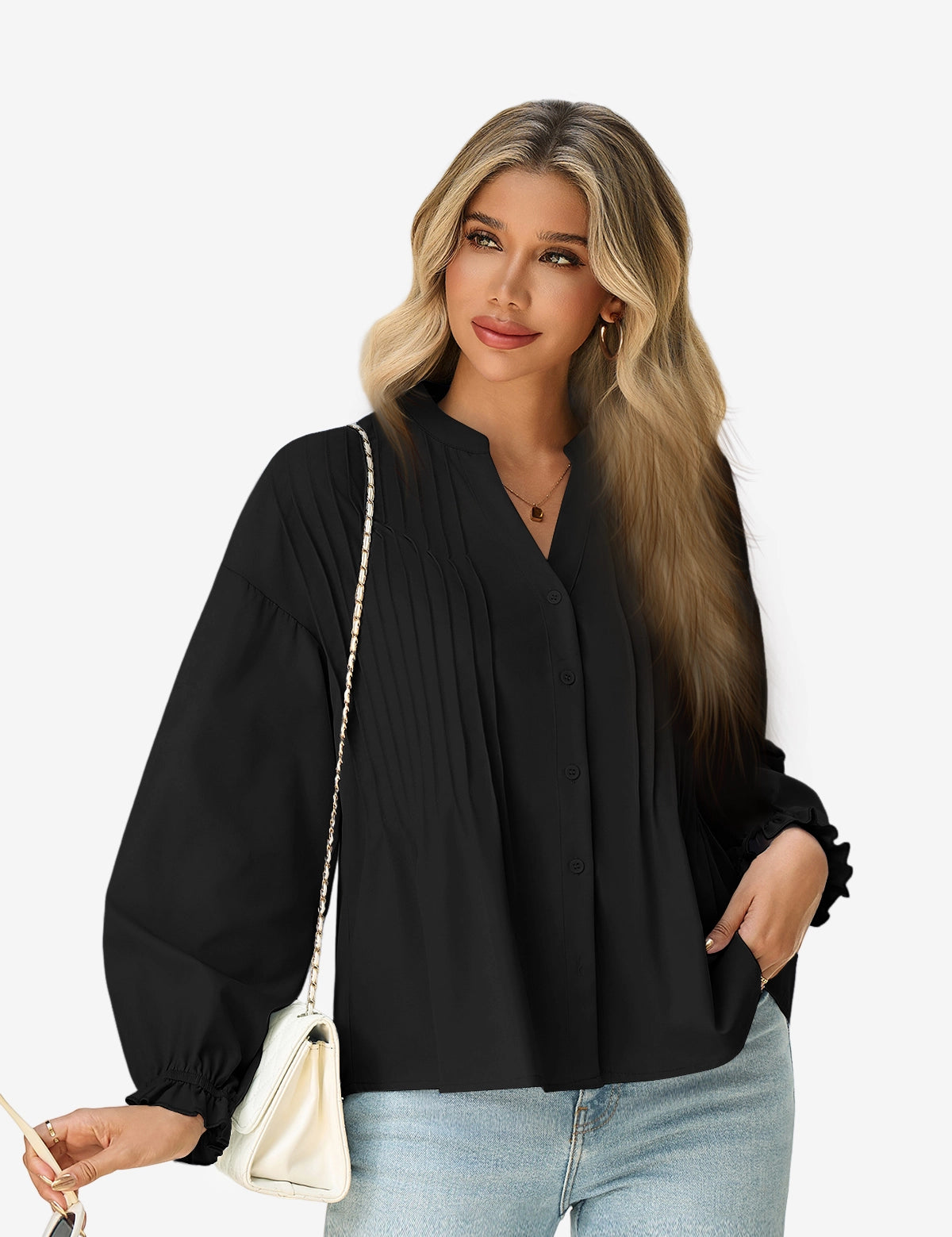 CicyBell-Womens-Black-Blouses-G3P768_2.webp