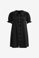 Womens Black Mini Shirt Dress  | CicyBell