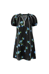 Womens  Black Puff Sleeve Mini Dresses | CicyBell