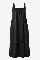 Womens Black Denim Overall Dress | CicyBell