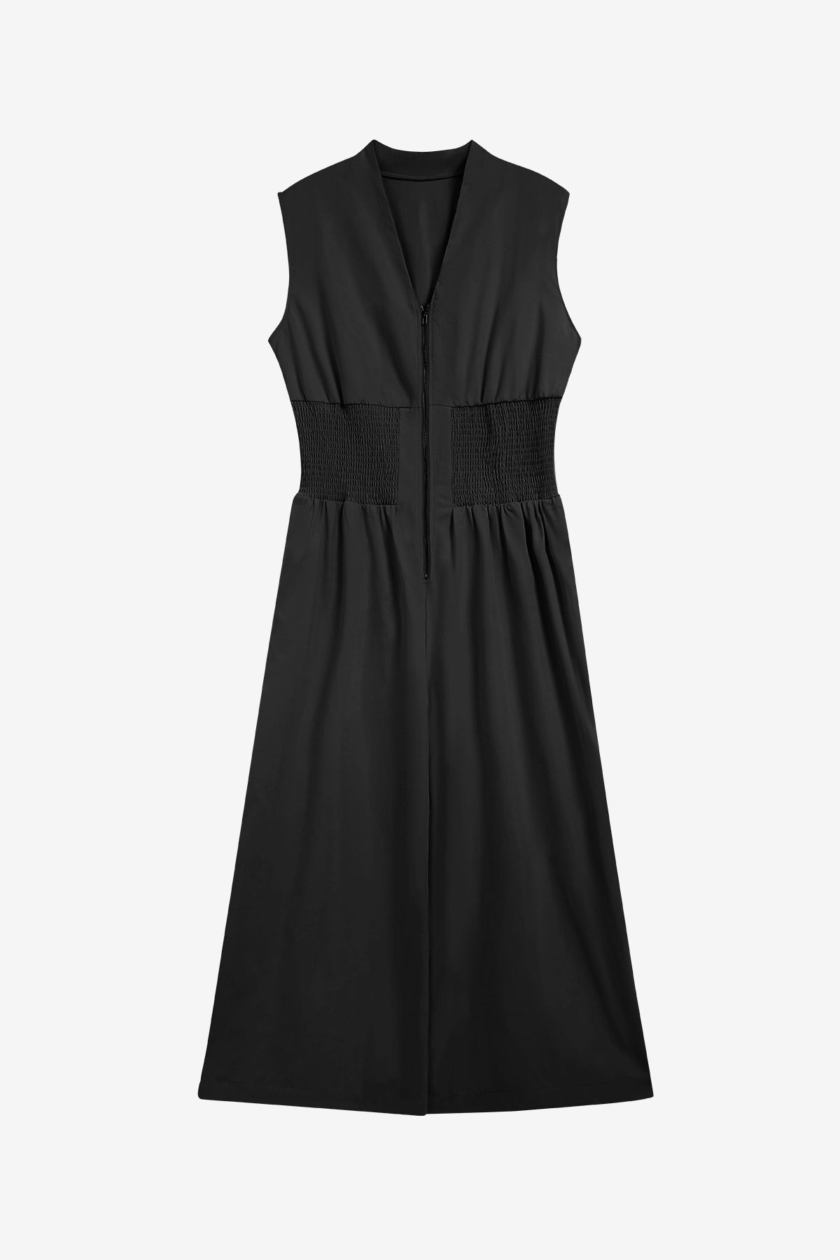 Womens Black V Neck Casual Dressy Jumpsuit | CicyBell