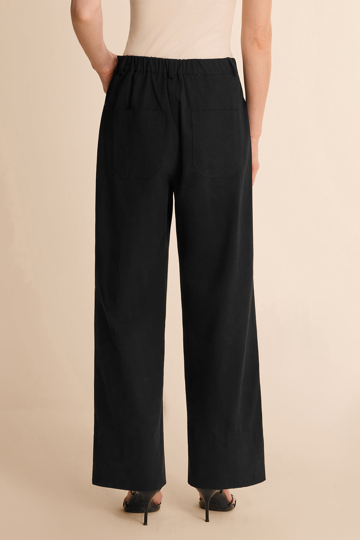 Womens Black Wide Leg Flare Pants  | CicyBell