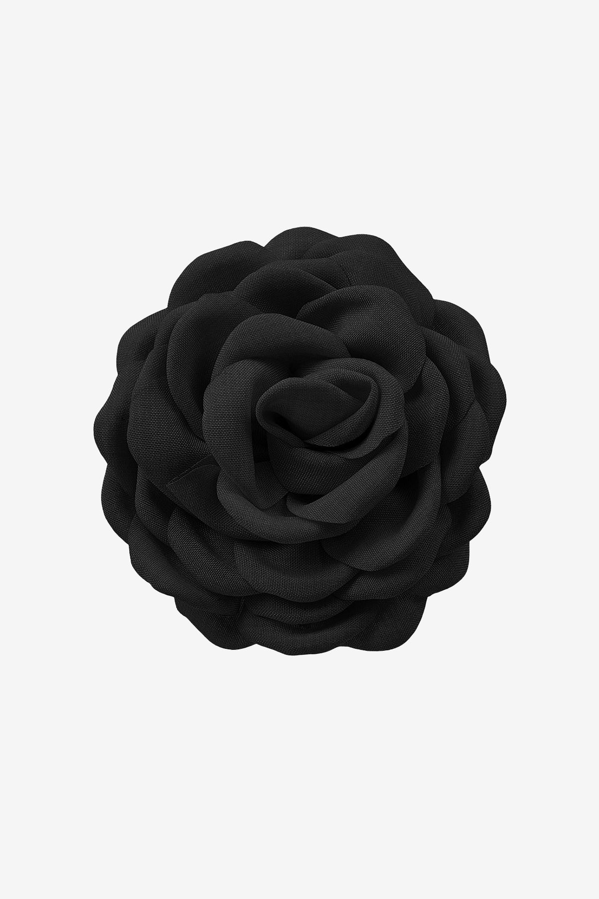 Cicy Bell 4-inch Rose Brooch featuring exquisite hand-crafted 3D petals. This large floral pin adds instant elegance to blazers, hats, or handbags with its soft multi-layered polyester fabric and secure fastening for weddings or office wear.
