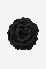 Cicy Bell 4-inch Rose Brooch featuring exquisite hand-crafted 3D petals. This large floral pin adds instant elegance to blazers, hats, or handbags with its soft multi-layered polyester fabric and secure fastening for weddings or office wear.