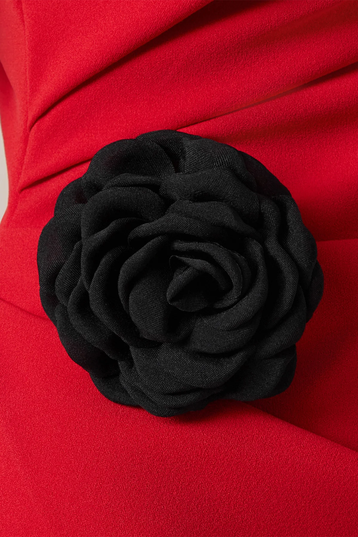 Womens Black 4'' Rose Brooch Pin | CicyBell