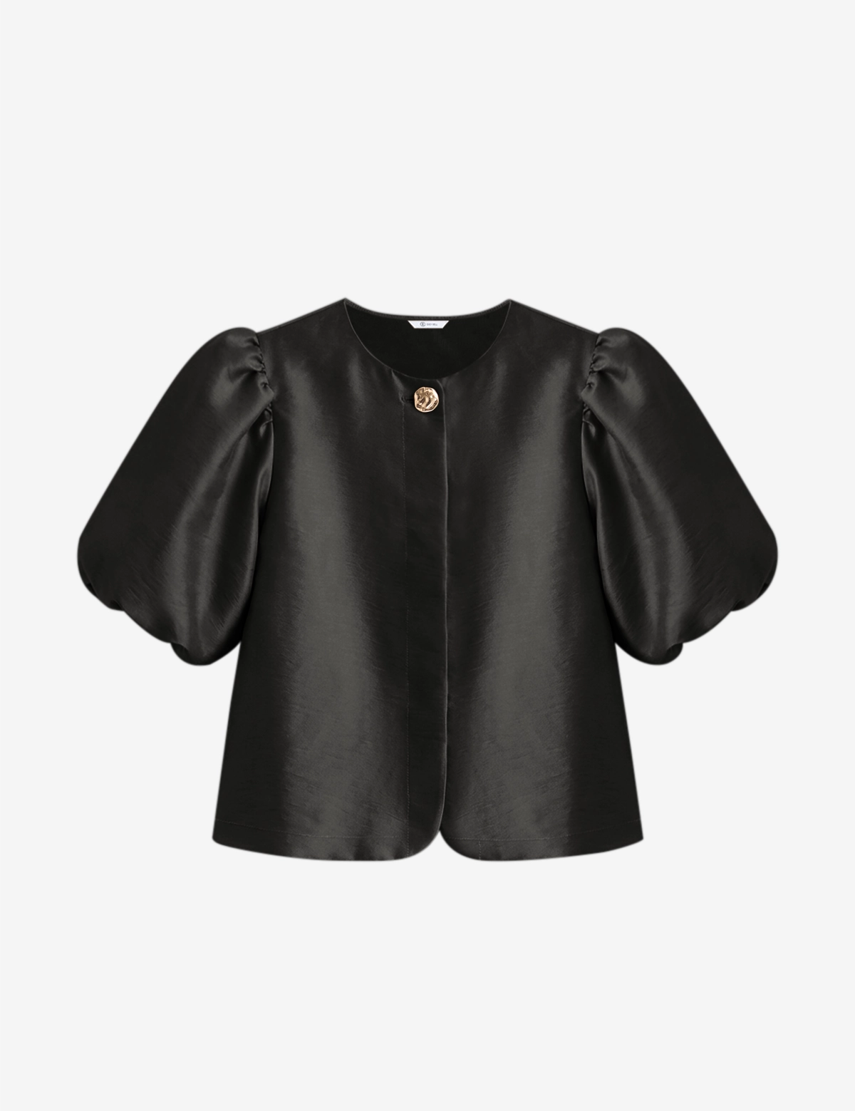 Cicy Bell Women's Satin Blouse featuring trendy balloon sleeves and a classic button-up front. This loose-fit silky top with a premium satin texture is perfect for office meetings or a weekend brunch.