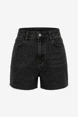 Womens Black High Waisted Jean Shorts | CicyBell