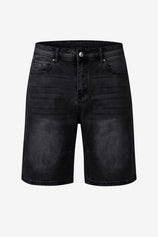 Womens Black Wide Leg Denim Shorts | CicyBell