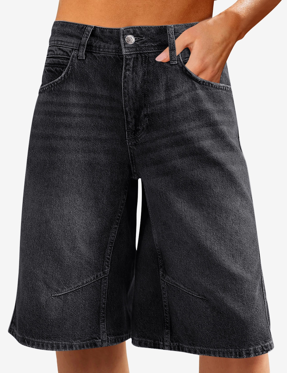 CicyBell-Womens-Black-Shorts-M7D566_2.webp