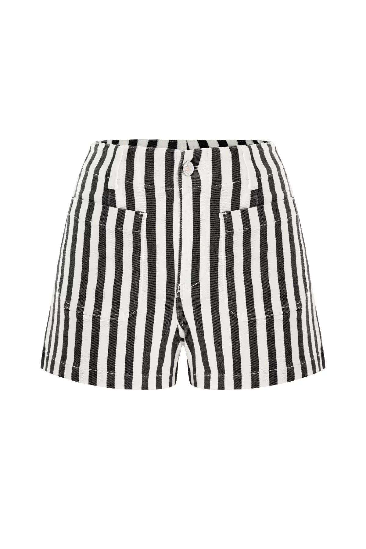 Womens Black Summer Striped Shorts | CicyBell
