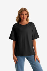 Womens Black Oversized T-Shirts  | CicyBell