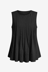 Womens Black Peplum Casual Babydoll Tops | CicyBell