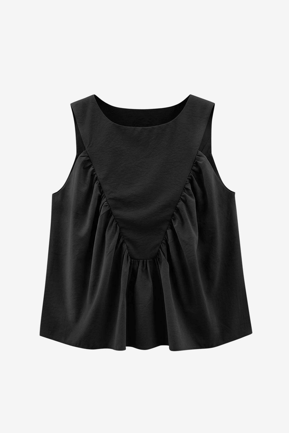 Womens Black Peplum Babydoll Tank Tops | CicyBell