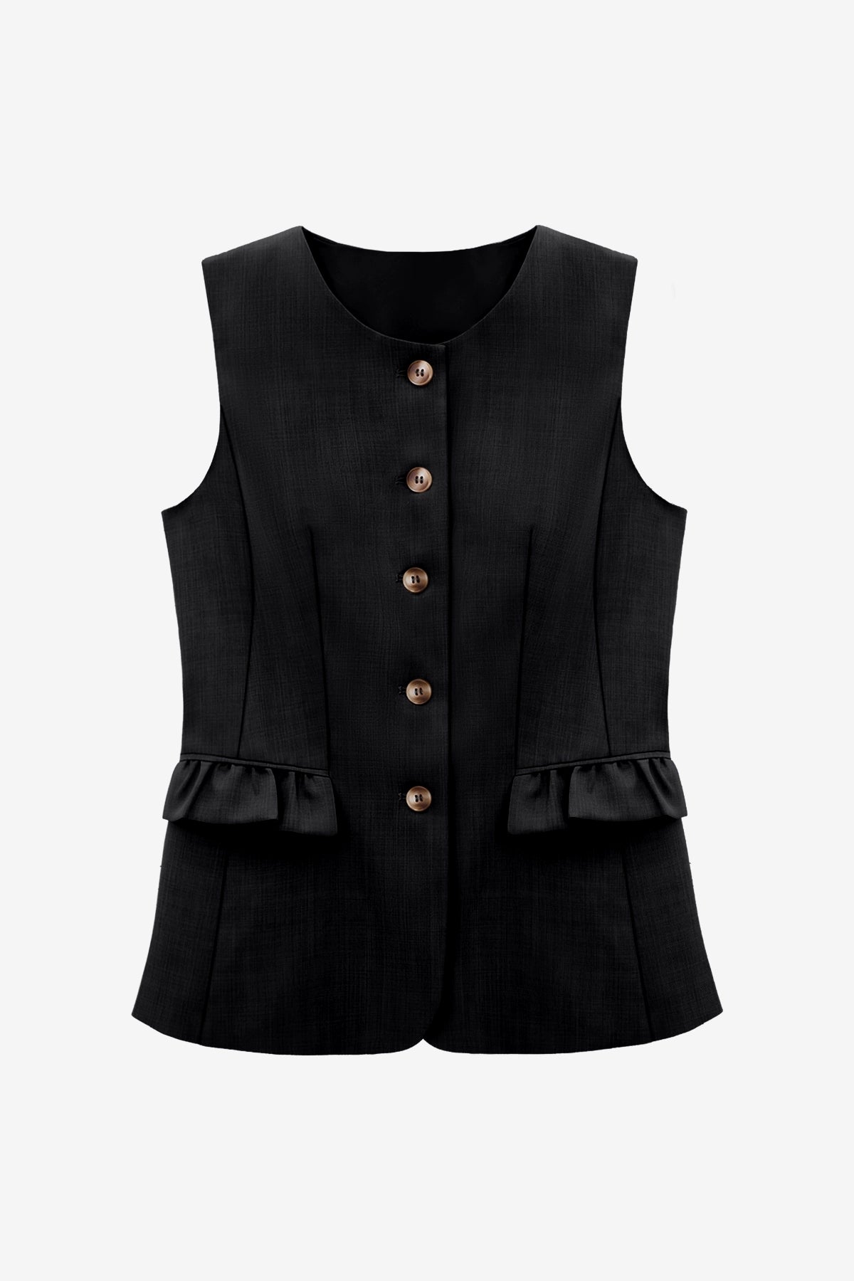 Womens Black Blazer Vest Tops  | CicyBell