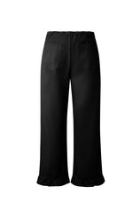 Cicy Bell Womens Black Wide Leg Pants