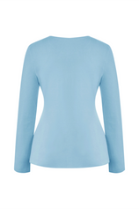 Cicy Bell Womens Blue Button Up Cardigan Sweaters
