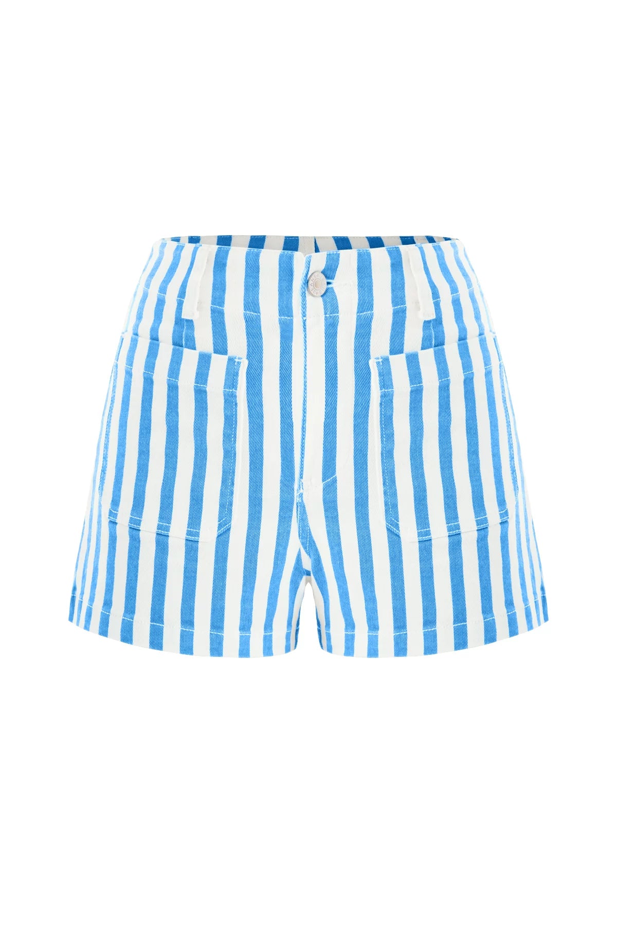 Womens Blue Summer Striped Shorts | CicyBell