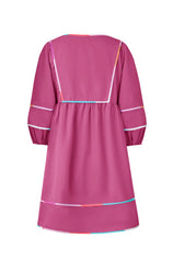 Cicy Bell Womens Bright Pink Babydoll Mini Dresses