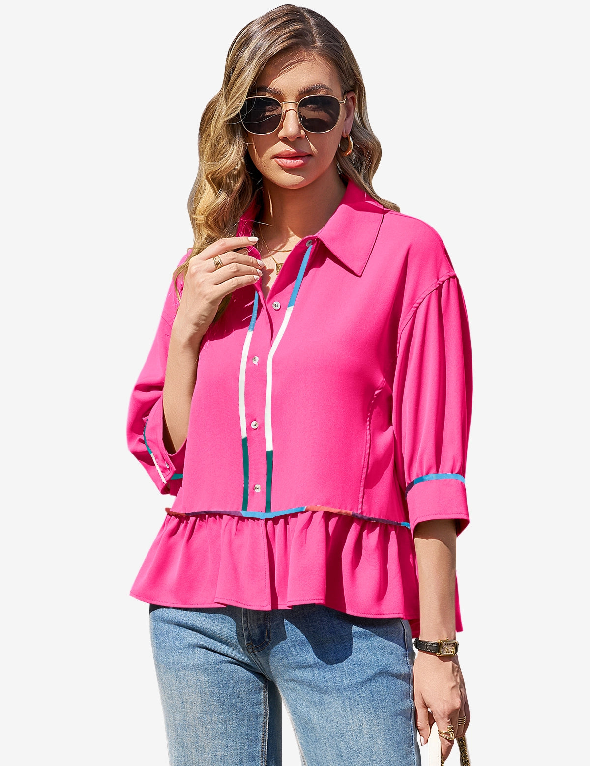 CicyBell-Womens-BrightPink-Blouses-G3P819_2.webp
