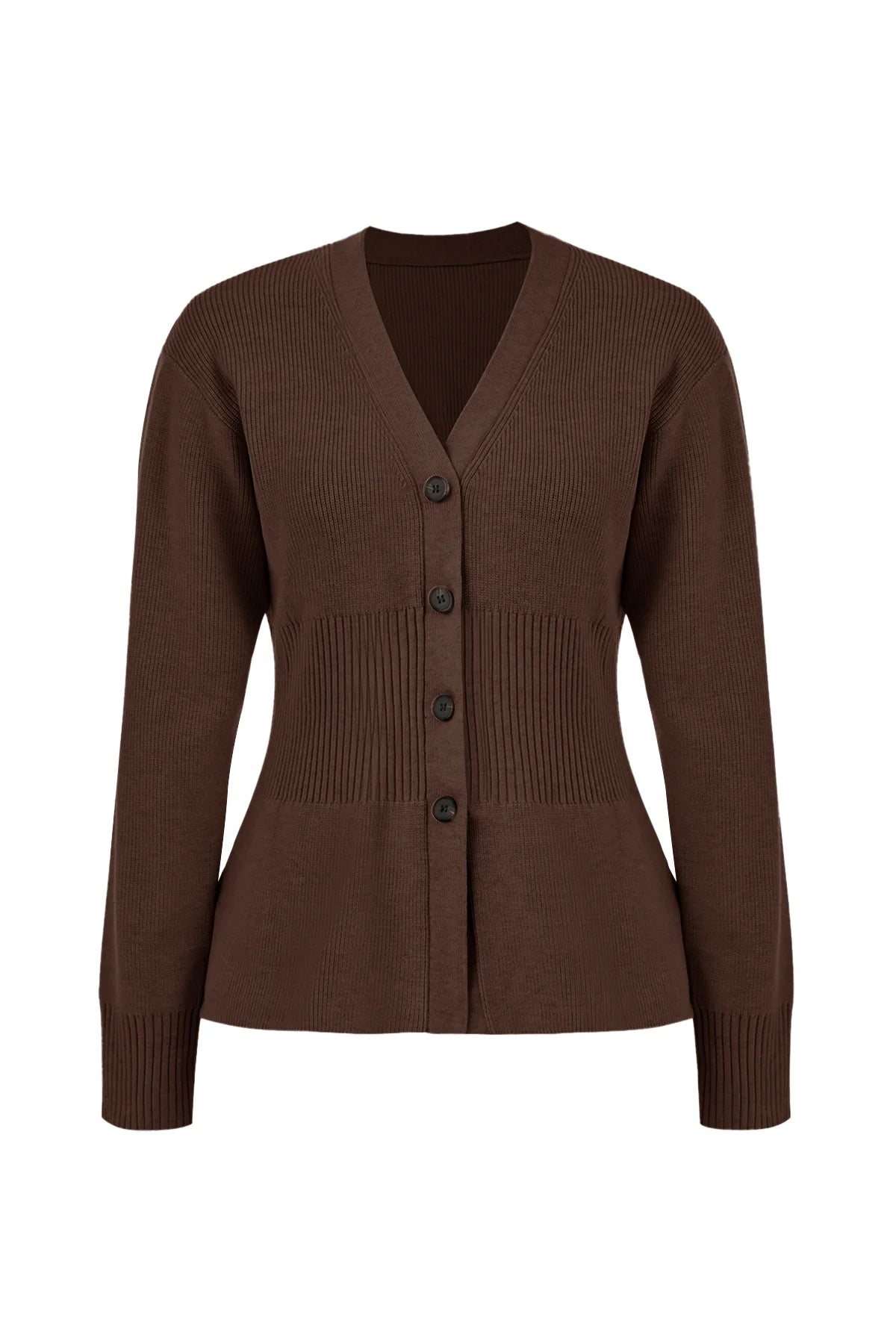 Cicy Bell Womens Brown Cardigan Sweaters