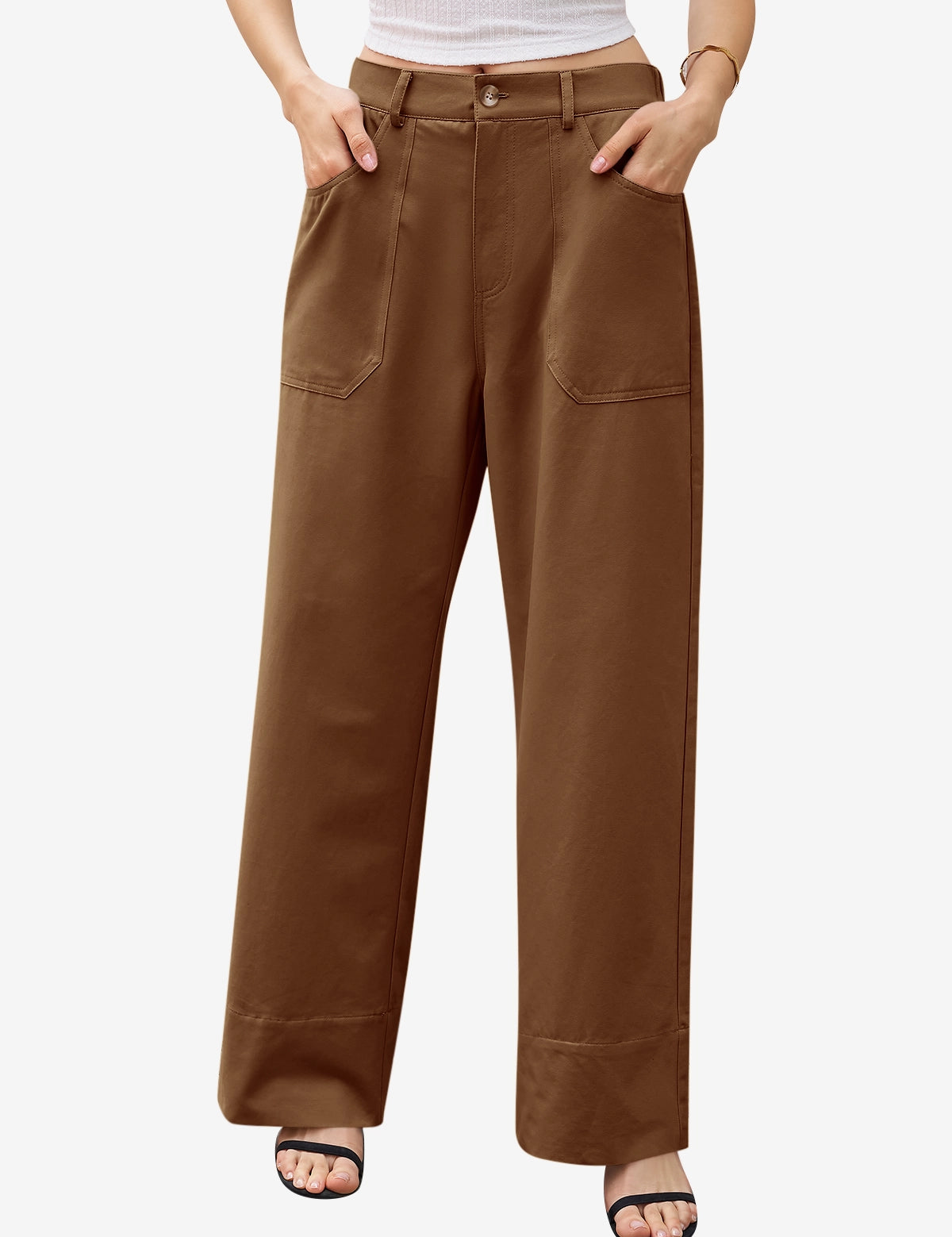CicyBell-Womens-Brown-Pants-H5N995_1.webp