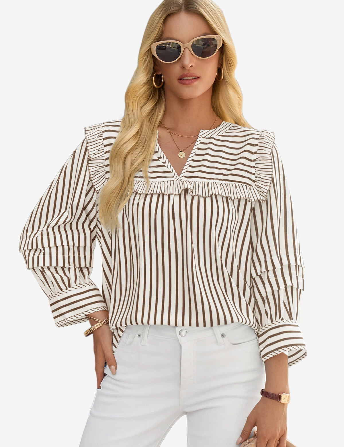CicyBell-Womens-Brown-Tops-J7K213_2.webp