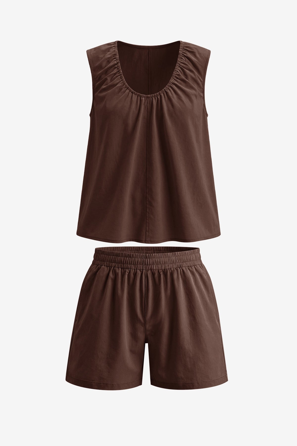 Womens Brown Summer 2 Piece Sets  | CicyBell