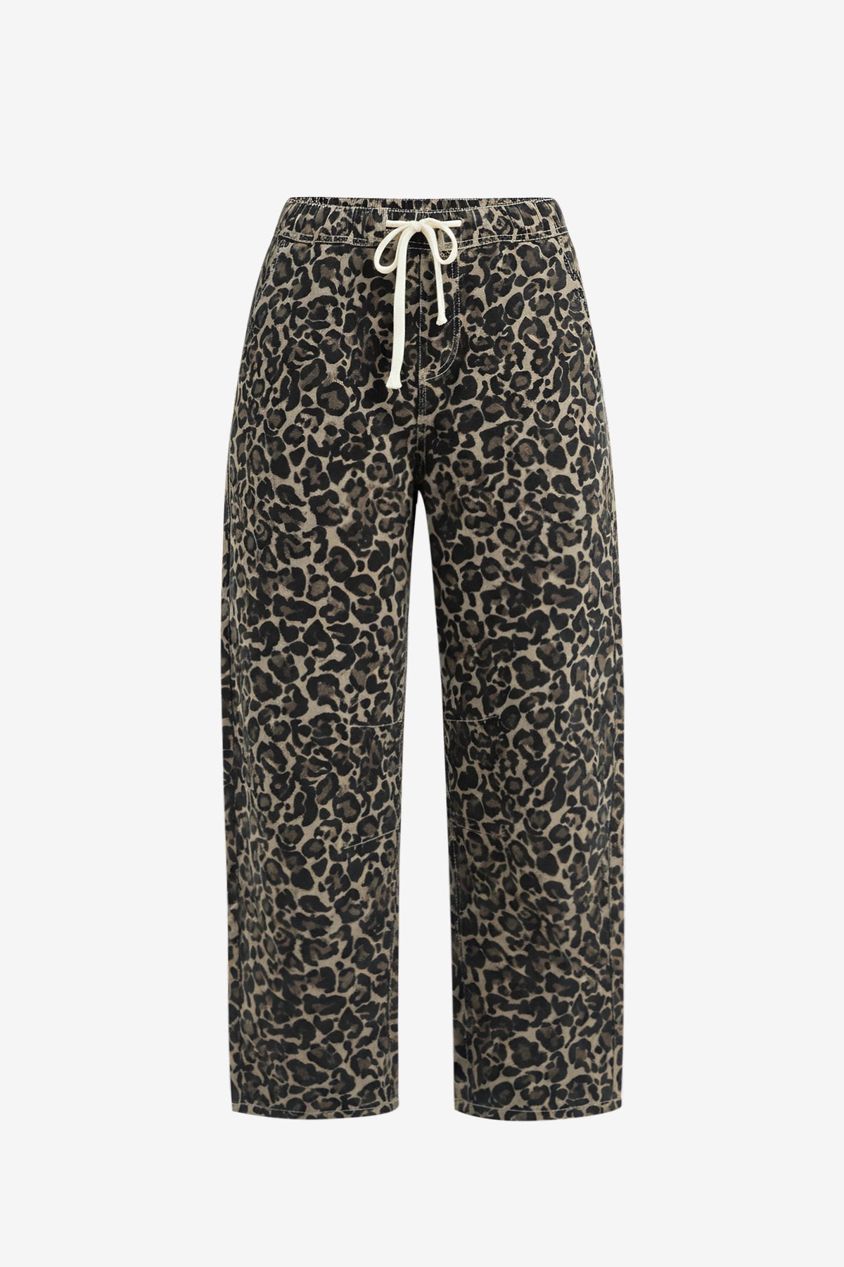 Womens Brown Leopard High Waisted Jeans | CicyBell