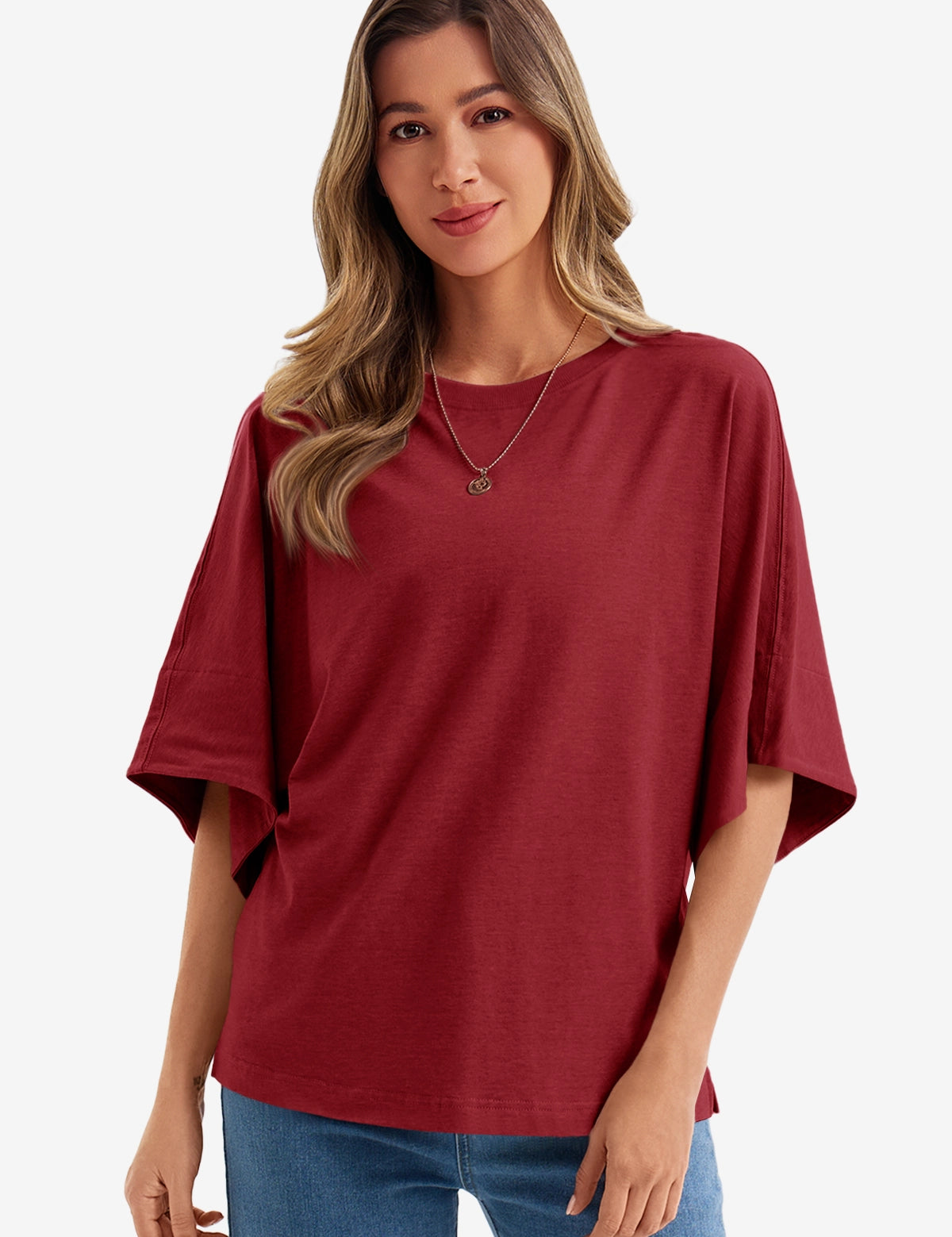 CicyBell-Womens-Burgundy-T-Shirts-J7K264_1.webp