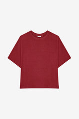Womens Burgundy Half Sleeve T-Shirts | CicyBell