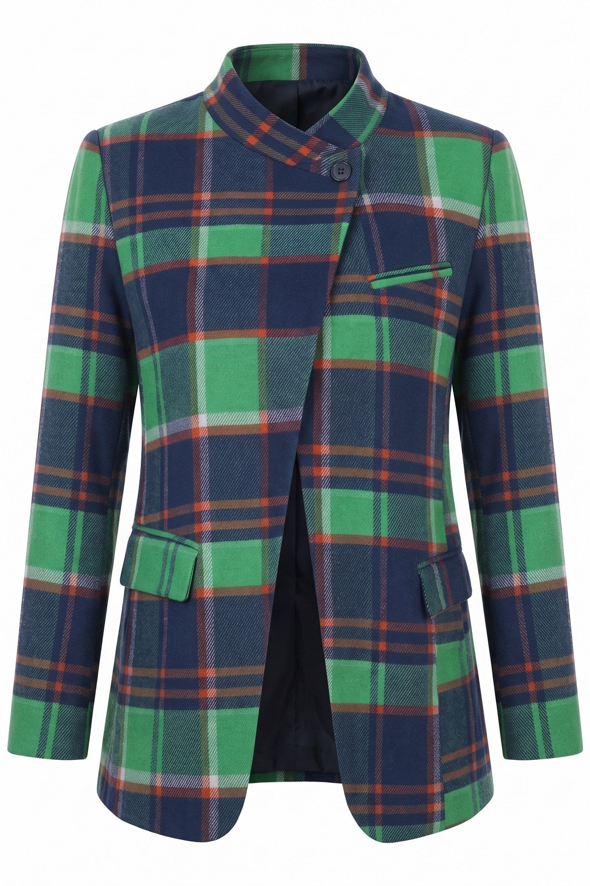 Womens Checkered Professional Polka Dot Blazer | CicyBell