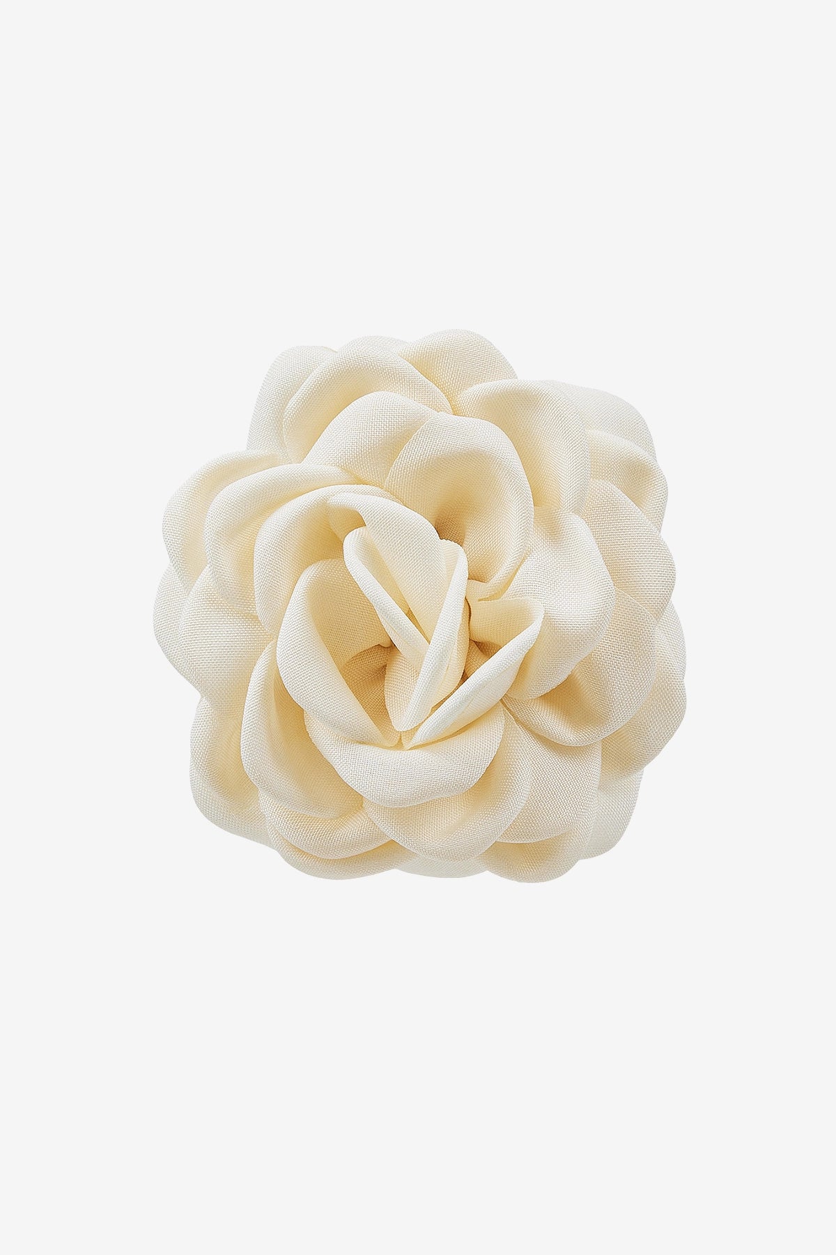 Womens Creamy White 4'' Rose Brooch Pin | CicyBell