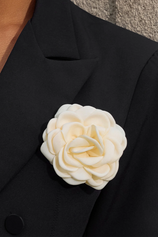 Womens Creamy White 4'' Rose Brooch Pin | CicyBell