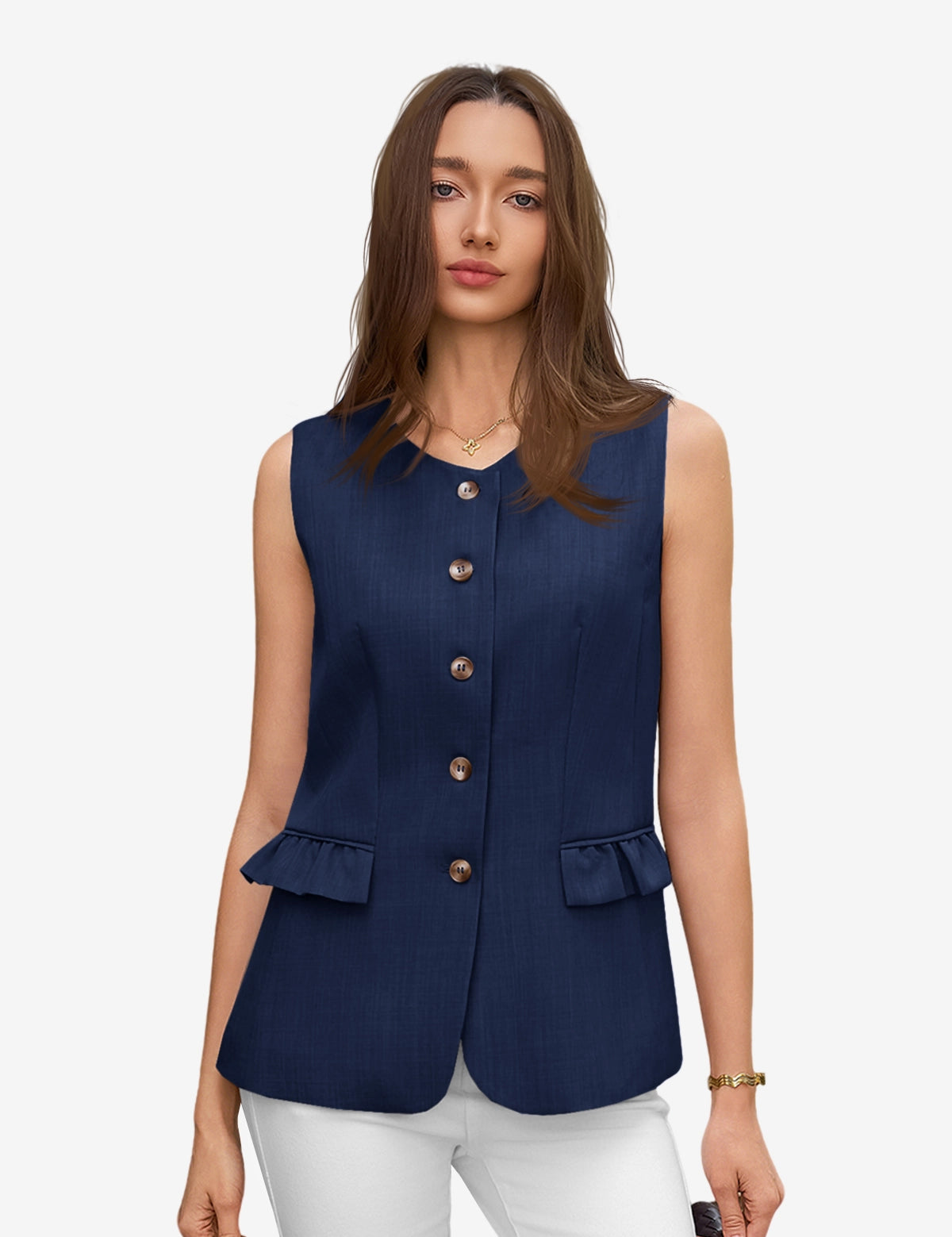 CicyBell-Womens-DarkBlue-Vest-H5N984_1.webp