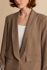 Womens Dark Khaki Business Casual Blazer | CicyBell