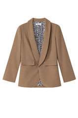 Womens Dark Khaki Business Casual Blazer | CicyBell