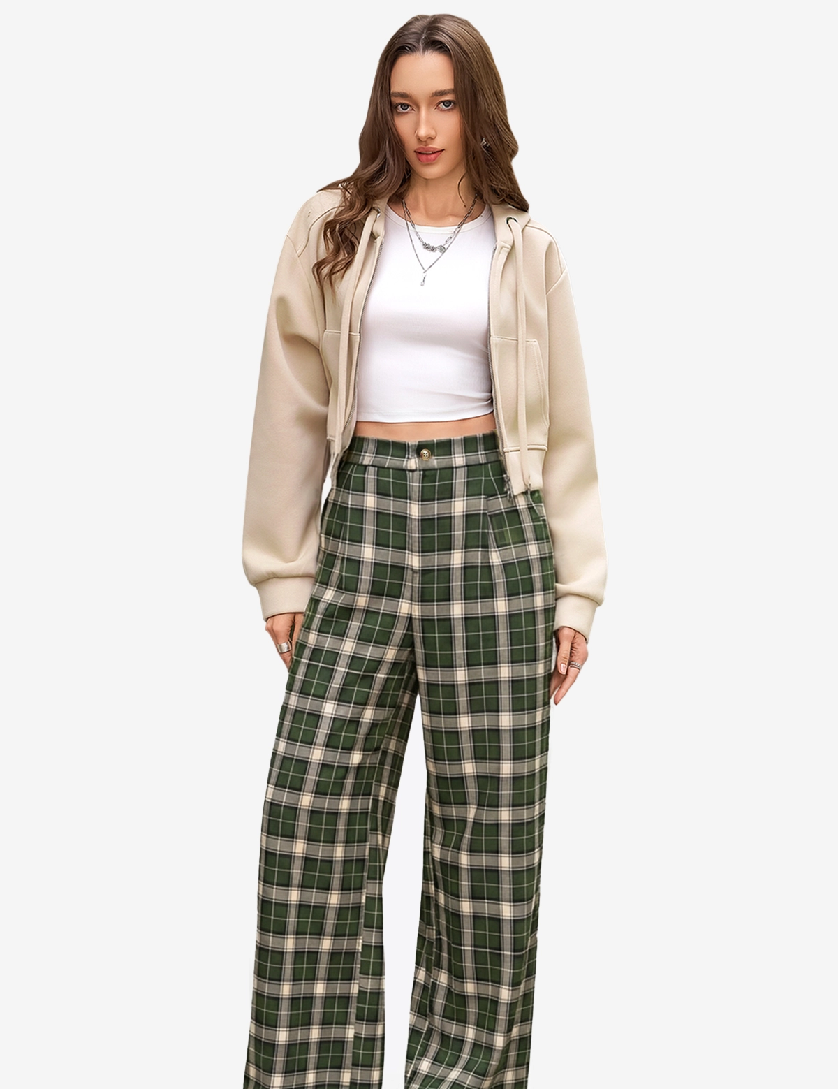 CicyBell-Womens-DeepGreen-Trousers-H5N997_1.webp