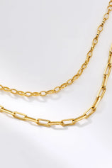 Tarnish-Resistant Gold Chain Bracelet Slim Stacking | CicyBell