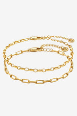 Tarnish-Resistant Gold Chain Bracelet Slim Stacking | CicyBell