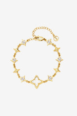 Womens 18k Gold Plated Cross Bracelet | CicyBell