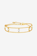Womens 18k Gold Plated Cross Bracelet | CicyBell