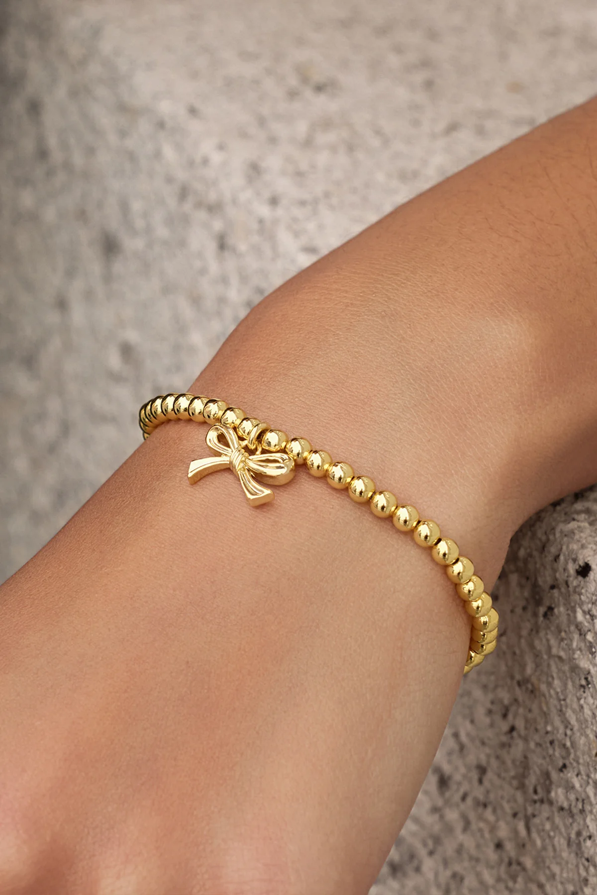 Womens 18K Gold Plated Bow Bracelets | CicyBell