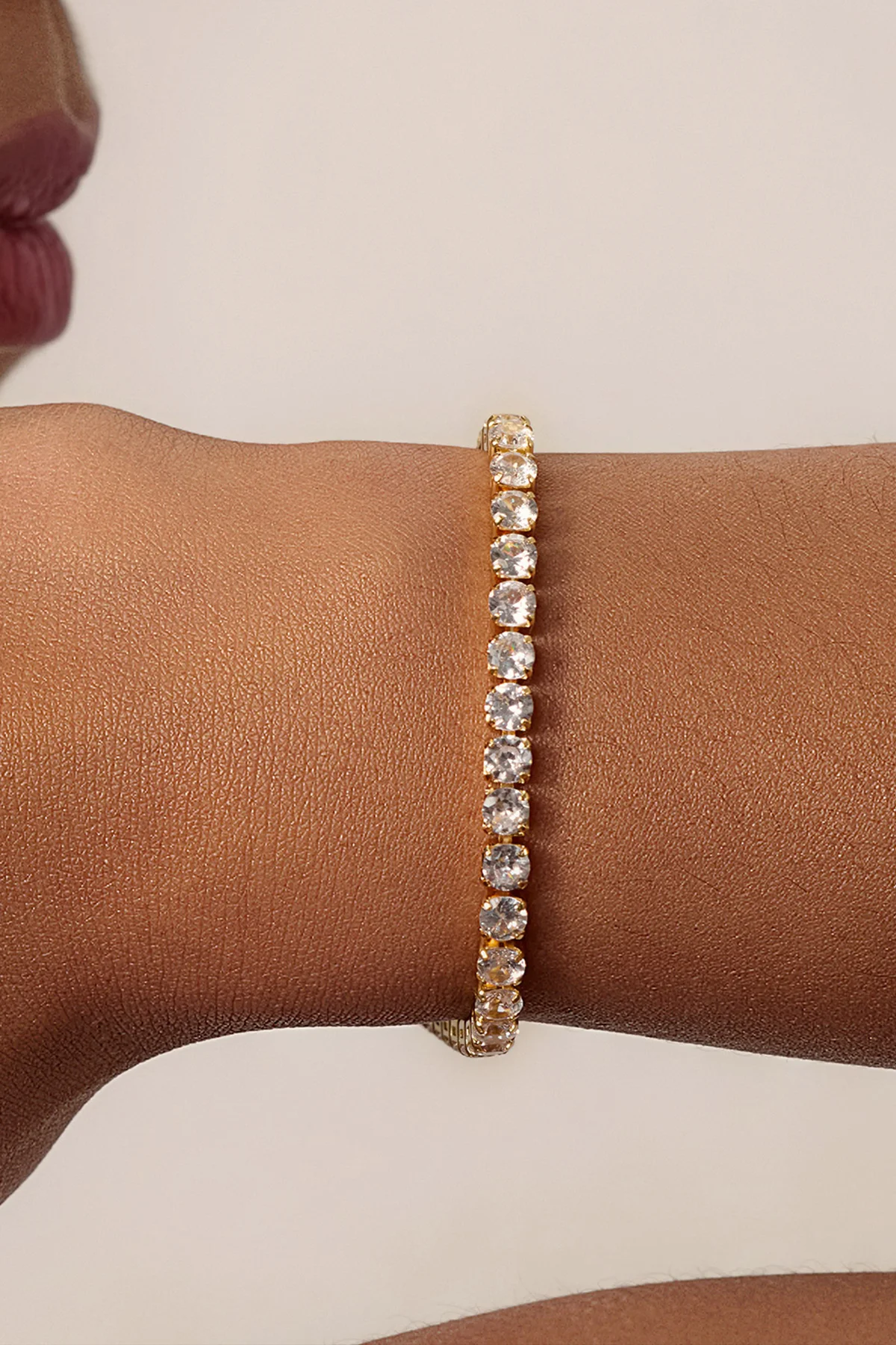 Womens 18k Gold Plated Tennis Bracelets | CicyBell
