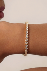 Womens 18k Gold Plated Tennis Bracelets | CicyBell