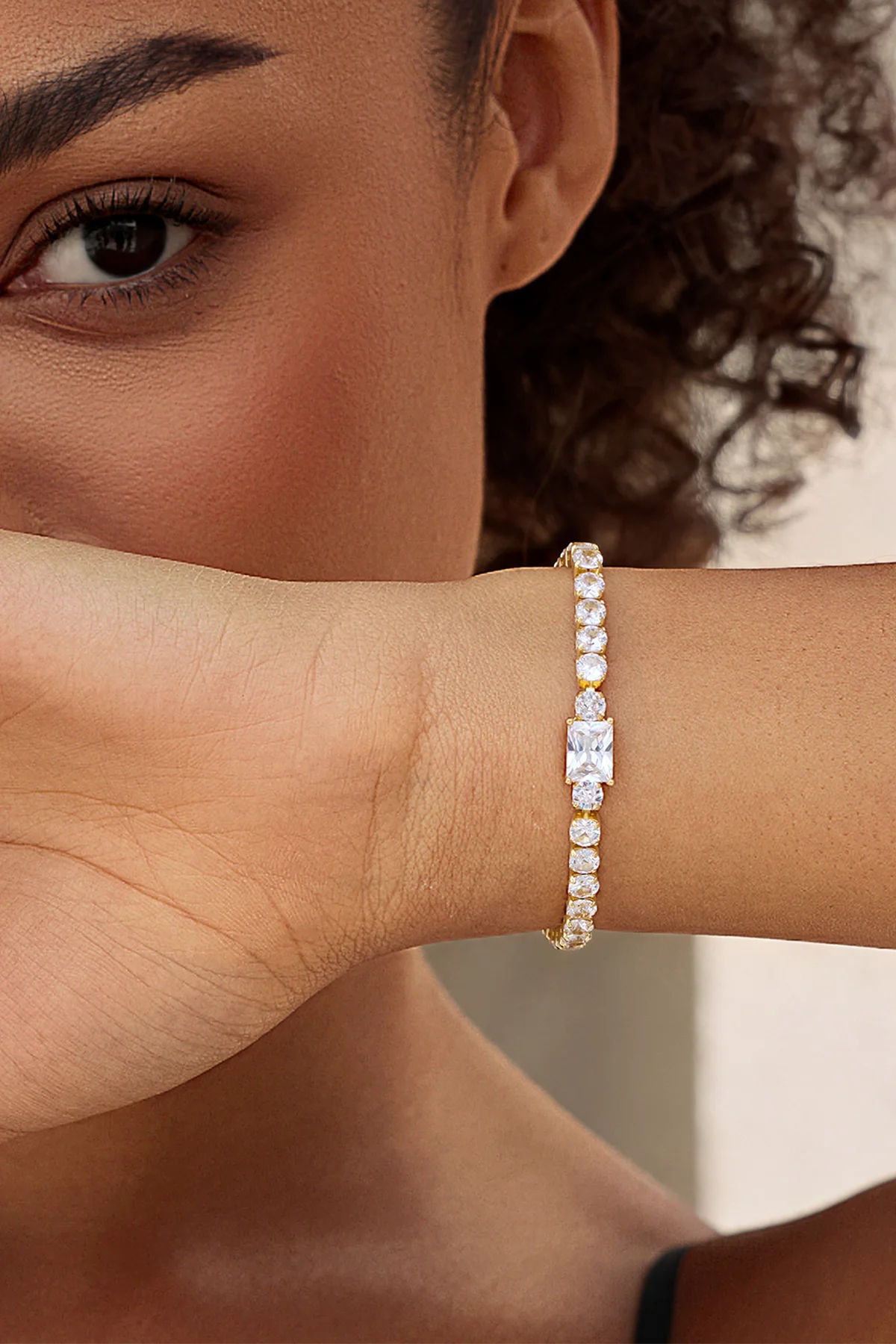 Womens 18k Gold Plated Tennis Bracelets | CicyBell