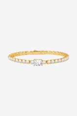 Womens 18k Gold Plated Tennis Bracelets | CicyBell