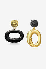 Hypoallergenic Gold Irregular Oval Earrings | CicyBell